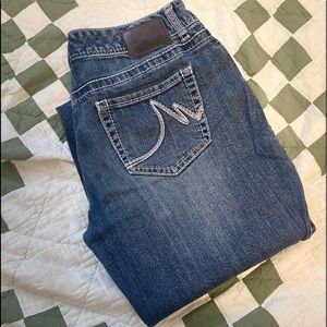 Maurice’s wide leg jeans 7/8 R